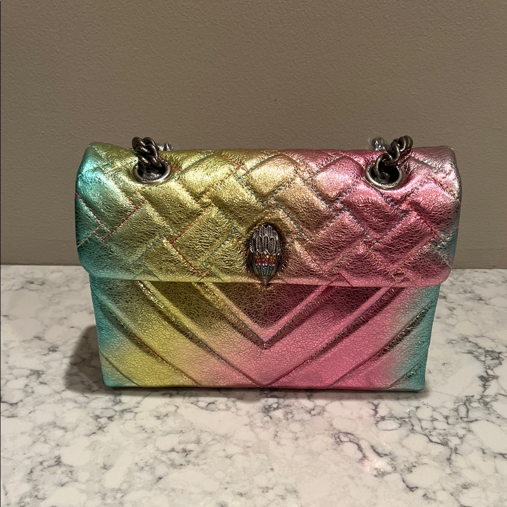 Kurt Geiger Multicolor Quilted Chain Shoulder Bag